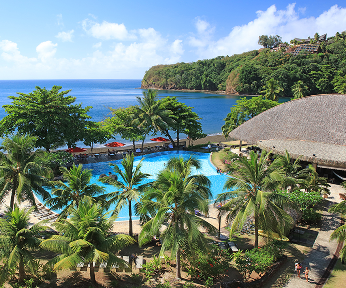 Aerial View Tahiti Pearl Beach Resort & Spa 